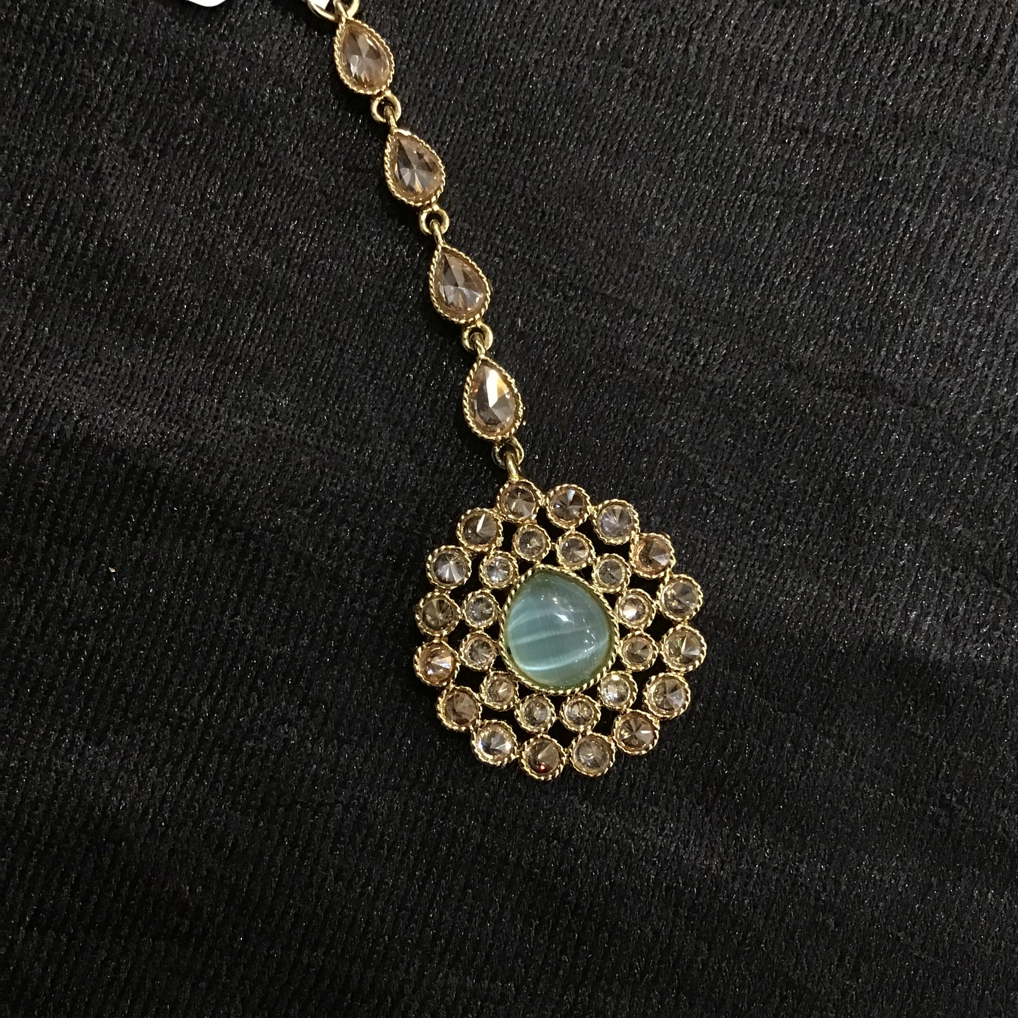 Antique Maang tikka 1233-100 - Dazzles Jewellery