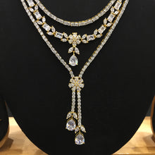 White Zircon/AD Necklace Set - Dazzles Jewellery