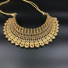 Champagne Color Bridal Choker Set 5893 - Dazzles Jewellery