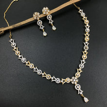 Round Neck Zircon/AD Necklace Set 3171-11 - Dazzles Jewellery