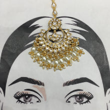 Kundan Maang Tikka 5899-28 - Dazzles Jewellery