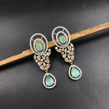 Mint Green Zircon/AD Earring - Dazzles Jewellery