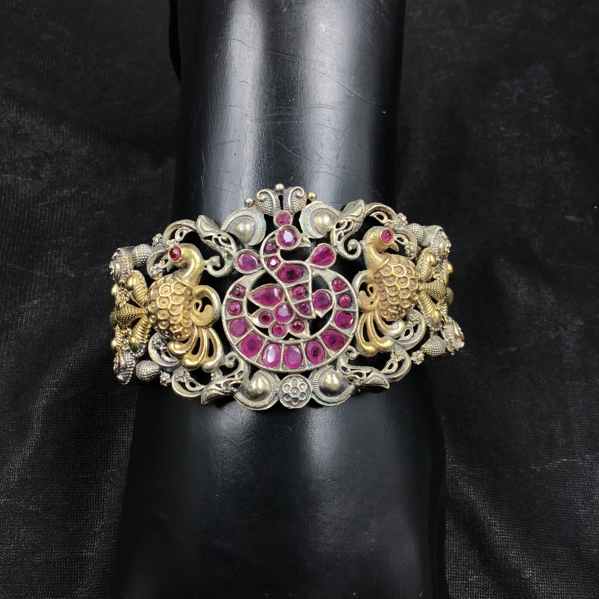 Oxidized Bracelet 4671-59 - Dazzles Jewellery