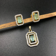 Light Zircon/AD Pendant Set 3447-68 - Dazzles Jewellery