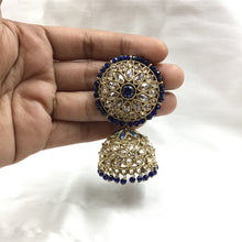 Blue Antique Earrings 17986-5168 - Dazzles Jewellery