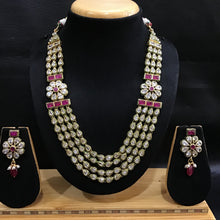 Polki Necklace Set 1519-21 - Dazzles Jewellery