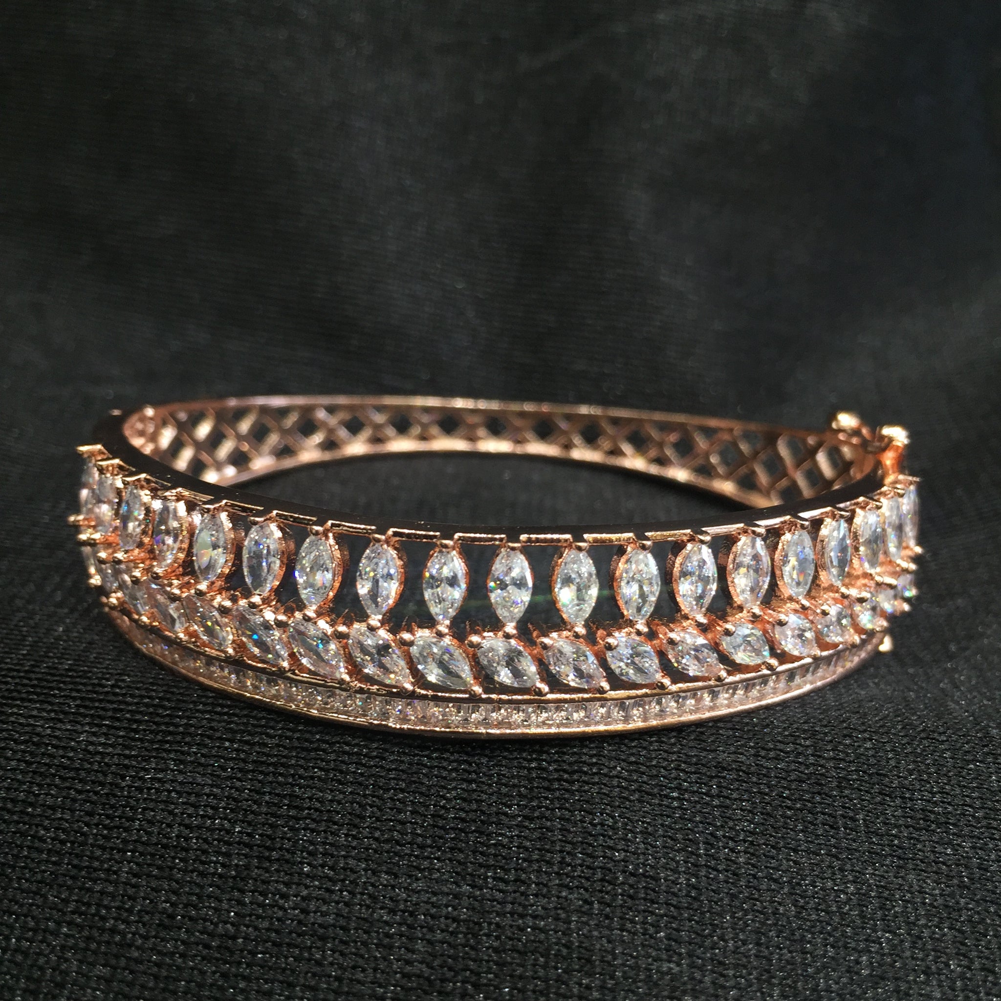 Zircon/AD Bracelet 6142-08 - Dazzles Jewellery