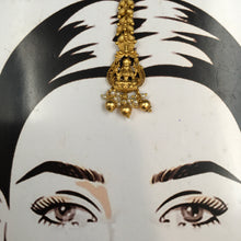 Antique Gold Polish Maang Tikka 3809-28 - Dazzles Jewellery