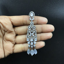 Gray Zircon/AD Necklace Set 11567-7679 - Dazzles Jewellery