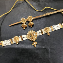 Choker Temple Necklace Set 3570-28 - Dazzles Jewellery