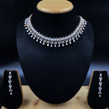 Round Neck Zircon/AD Necklace Set 7327-68 - Dazzles Jewellery