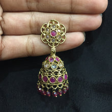 Jhumki Antique Earring 3965-28 - Dazzles Jewellery