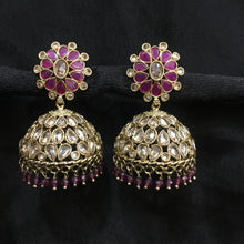 Jhumki Antique Earring 3966-28 - Dazzles Jewellery