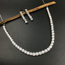 Round Neck Zircon/AD Necklace Set 3167-11 - Dazzles Jewellery