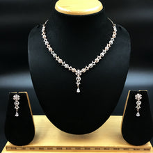 Round Neck Zircon/AD Necklace Set 3171-11 - Dazzles Jewellery