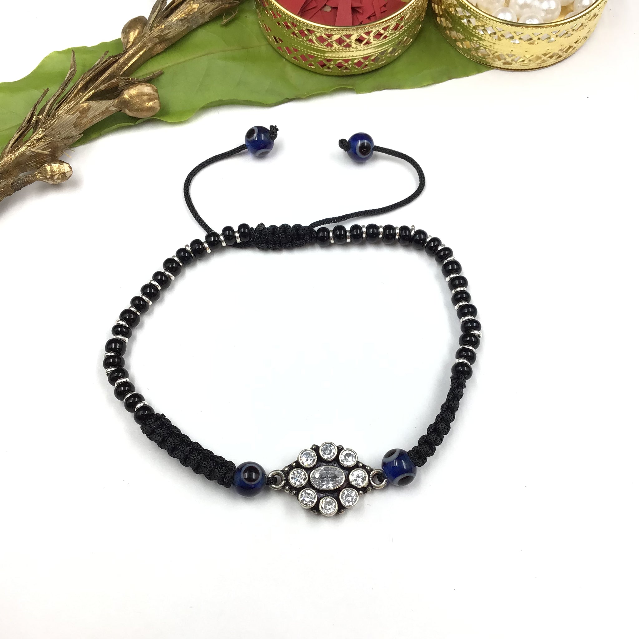 Silver Thread Anklet 1678-75 - Dazzles Jewellery