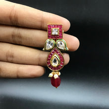 Round Neck Polki Necklace Set 4874-21 - Dazzles Jewellery