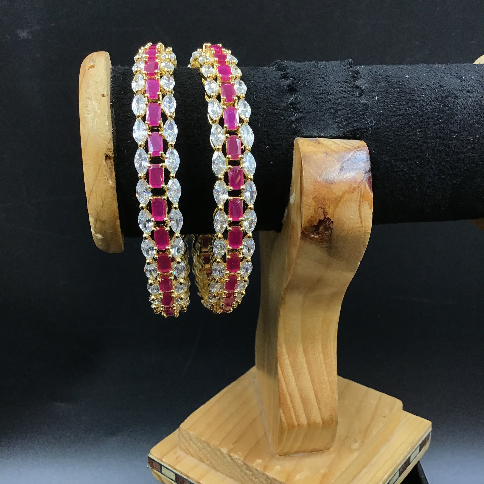 Ruby Bangles/   Kada 11119-7053 - Dazzles Jewellery