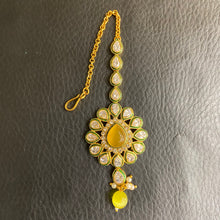 Polki Maang Tikka 1035 - Dazzles Jewellery