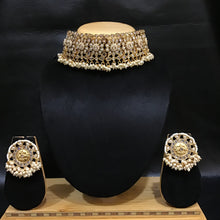 Gold Look Choker Set 1520-21 - Dazzles Jewellery