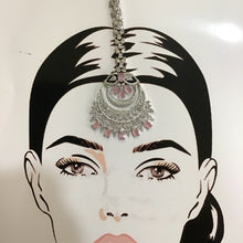 Zircon/AD Maang Tikka 1195-69 - Dazzles Jewellery