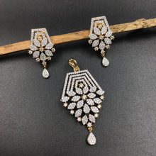 Medium Zircon/AD Pendant Set 6177-08 - Dazzles Jewellery