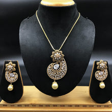 Meenakari Zircon/AD Pendant Set 1958-19 - Dazzles Jewellery