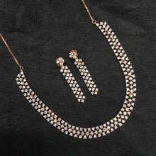 Round Neck Zircon/AD Necklace Set 6206-08 - Dazzles Jewellery