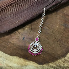 Zircon/AD Maang Tikka 1356-69 - Dazzles Jewellery