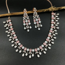 Round Neck Zircon/AD Necklace Set 5926-69 - Dazzles Jewellery