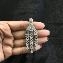 Round Neck Zircon/AD Necklace Set 6123-08 - Dazzles Jewellery