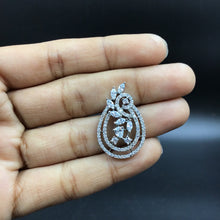 Medium Zircon/AD Pendant Set 7366-34 - Dazzles Jewellery
