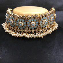 Gold Look Choker Set 1520-21 - Dazzles Jewellery
