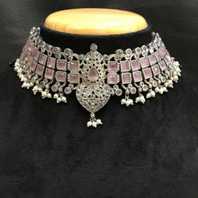 Oxidized Choker Set 1217-69 - Dazzles Jewellery