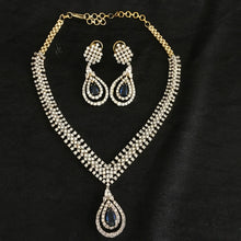 Zircon/AD Necklace Set 8905-3007 - Dazzles Jewellery