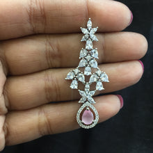 Round Neck Zircon/AD Necklace Set 5932-69 - Dazzles Jewellery