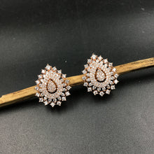 Rose Gold Zircon/AD Earring - Dazzles Jewellery