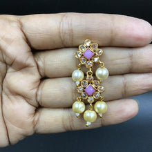 Pink Gold Look Necklace Set - Dazzles Jewellery