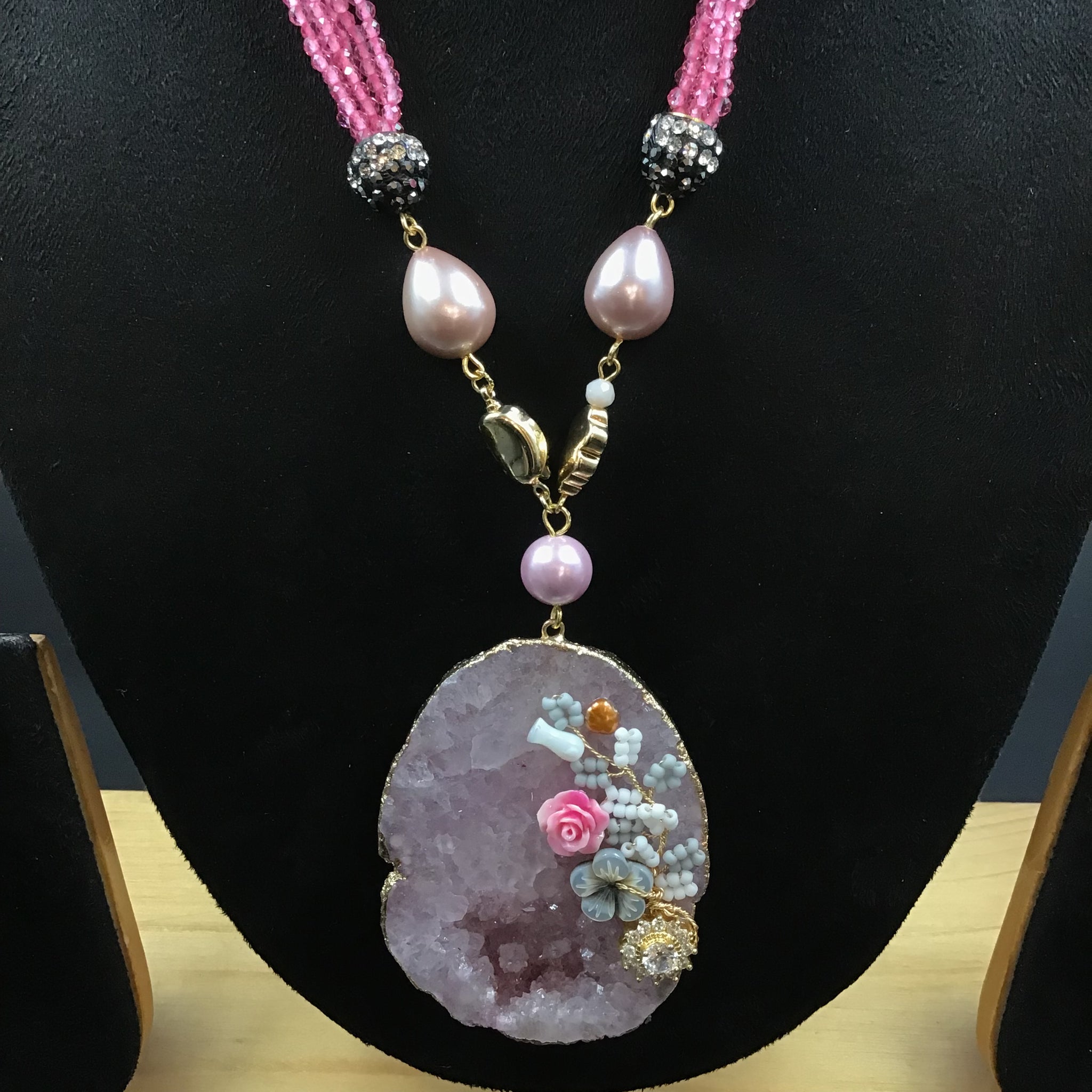Stylish Pendant Set 3475-68 - Dazzles Jewellery