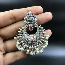 Chandbali Oxidized Earring 4678-59 - Dazzles Jewellery