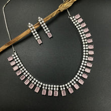 Round Neck Zircon/AD Necklace Set 3152-11 - Dazzles Jewellery