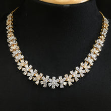 Round Neck Zircon/AD Necklace Set 6029-08 - Dazzles Jewellery