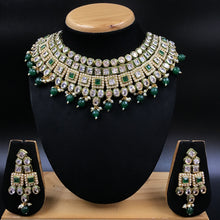 Round Neck Polki Necklace Set 4864-21 - Dazzles Jewellery