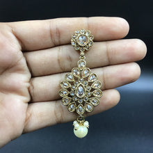 Antique Plated Earrings 12867-9454 - Dazzles Jewellery