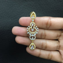 Two Tone Zircon/AD Necklace Set - Dazzles Jewellery