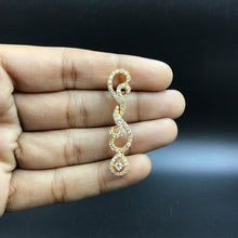 Gold Zircon/AD Necklace Set  11338-7344 - Dazzles Jewellery