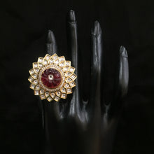Kundan Ring 4052-28 - Dazzles Jewellery