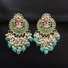 Chandbali Kundan Earring 4232-R - Dazzles Jewellery