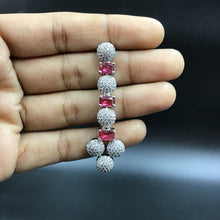 Round Neck Zircon/AD Necklace Set 6200-08 - Dazzles Jewellery