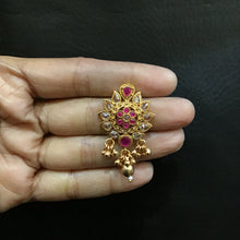 Gold Look Pendant Set 1555-28 - Dazzles Jewellery